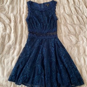 City Triangles Blue Mini Dress
